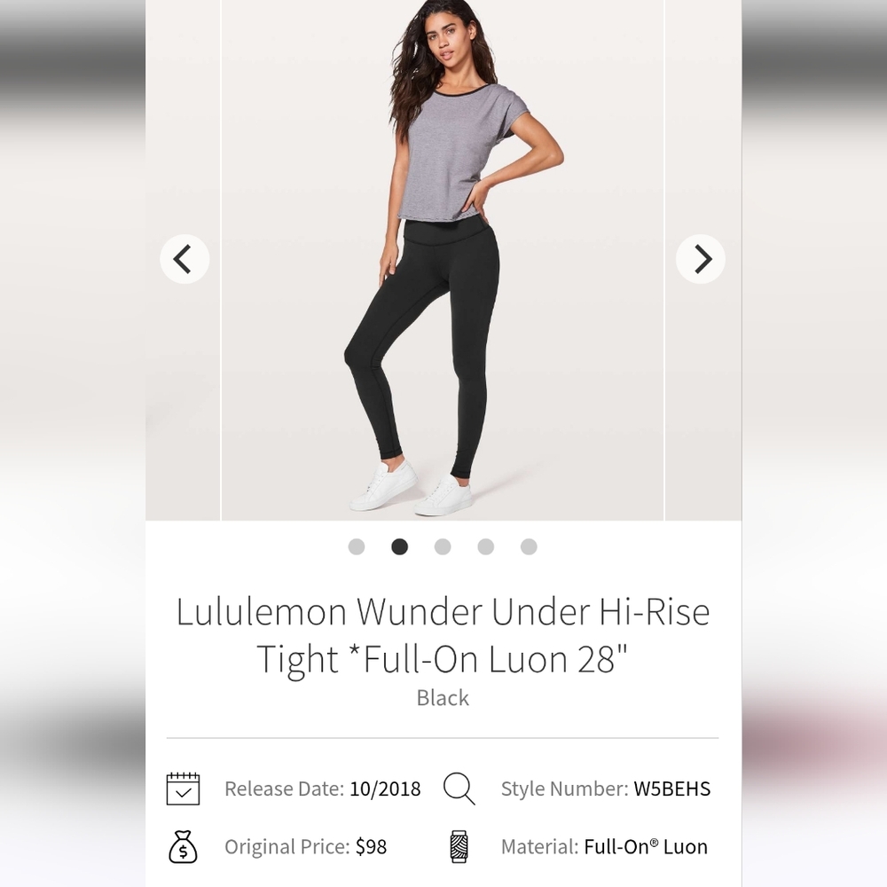 lululemon athletica High-Rise Black Leggings
